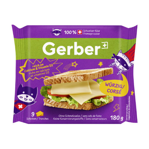 Gerber Heroes Scheibletten Würzig 180g
