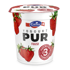 Emmi_JogurtPur_Fraise_150g_FR_Aufsicht